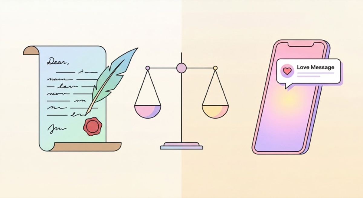 Handwritten vs. Digital Love Letters: Which Is Right for You?