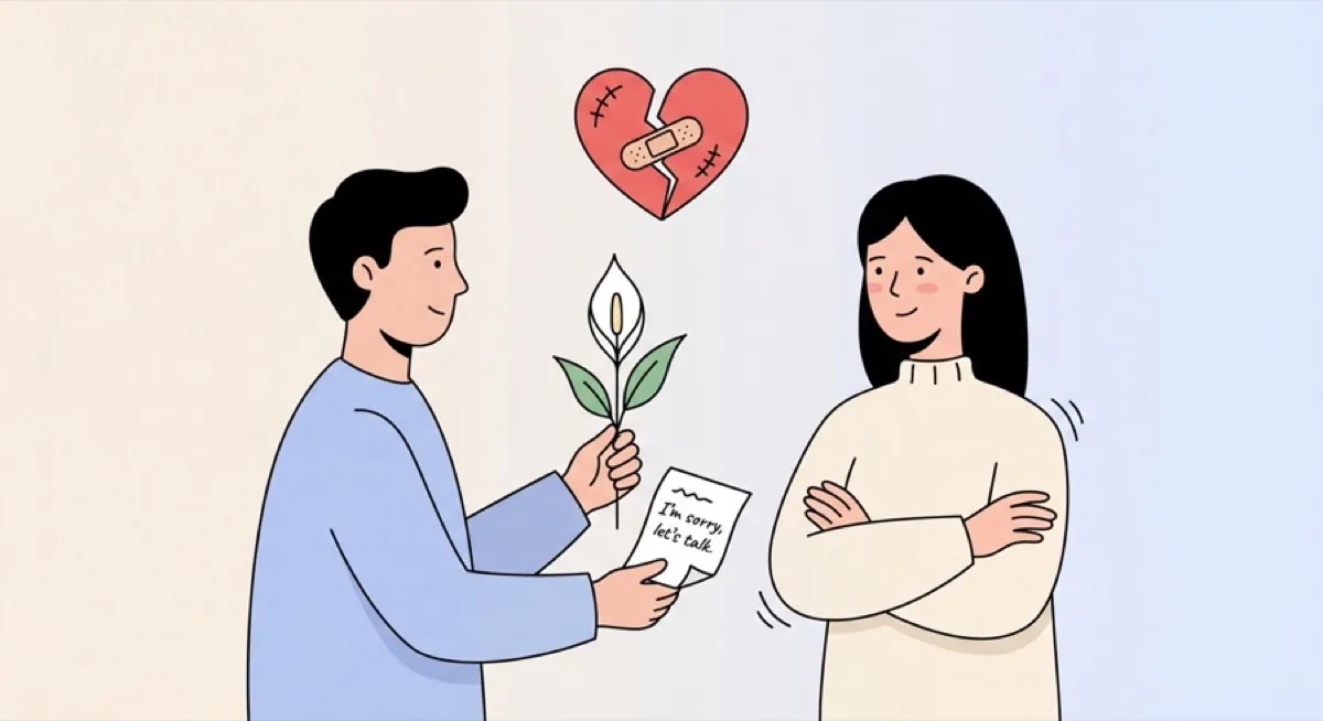 كيف تعتذر لشريكك: شكل الاعتذار الحقيقي