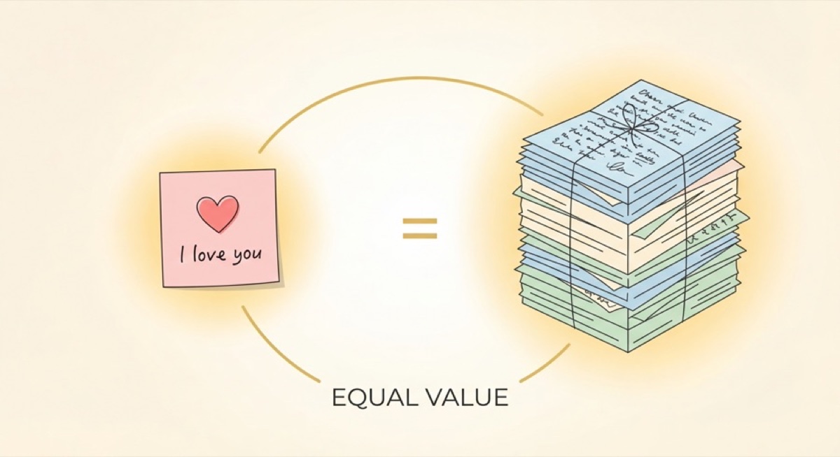 Short Love Notes vs. Long Letters: When to Write Each